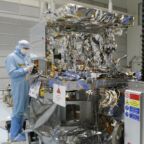 First_CO2M_satellite_being_prepped_for_testing_pillars